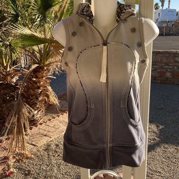 Lululemon Size 4 Special Edition Jacket Sweater Vest Detachable Sleeves Dip Dyed - Picture 3 of 12
